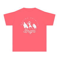 Making Spirits Bright Comfort Colors Youth Midweight Tee