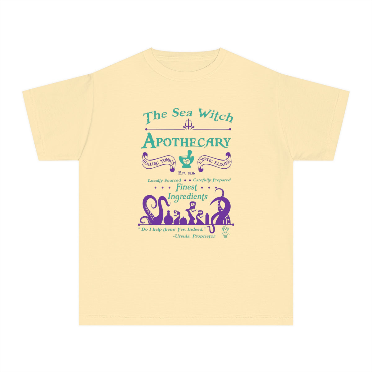 Sea Witch Apothecary Comfort Colors Youth Midweight Tee