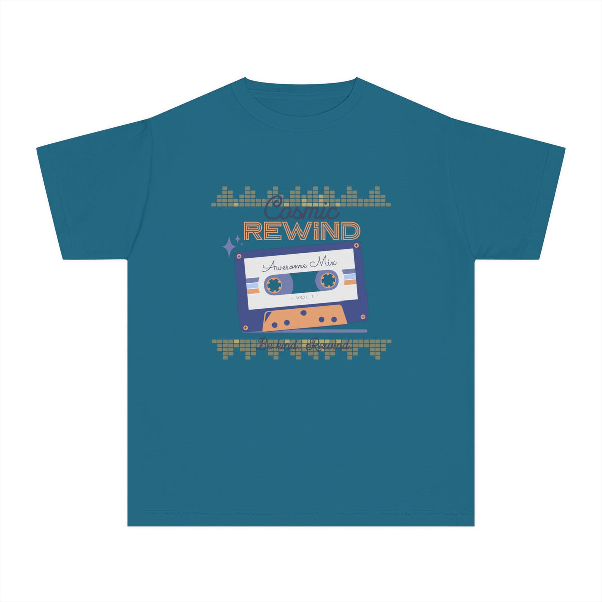 Cosmic Rewind Comfort Colors Youth Midweight Tee