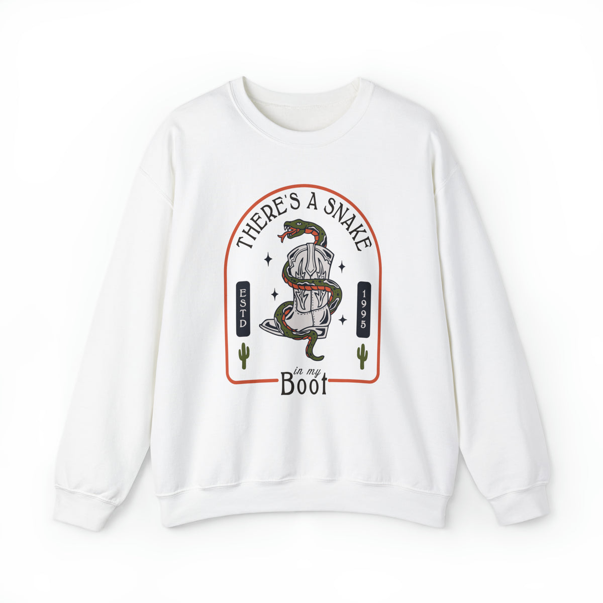 There's A Snake In My Boot Gildan Unisex Heavy Blend™ Crewneck Sweatshirt