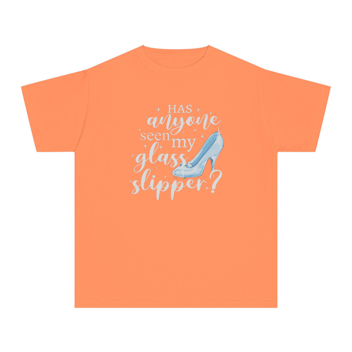Has Anyone Seen My Glass Slipper? Comfort Colors Youth Midweight Tee