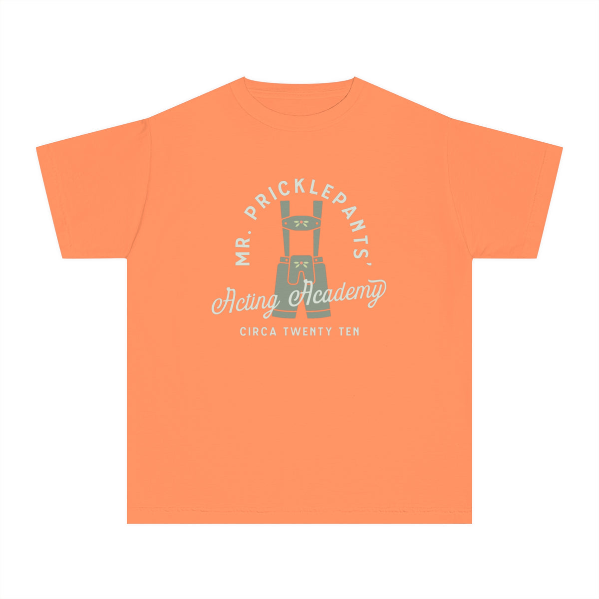 Mr. Pricklepants’ Acting Academy Comfort Colors Youth Midweight Tee