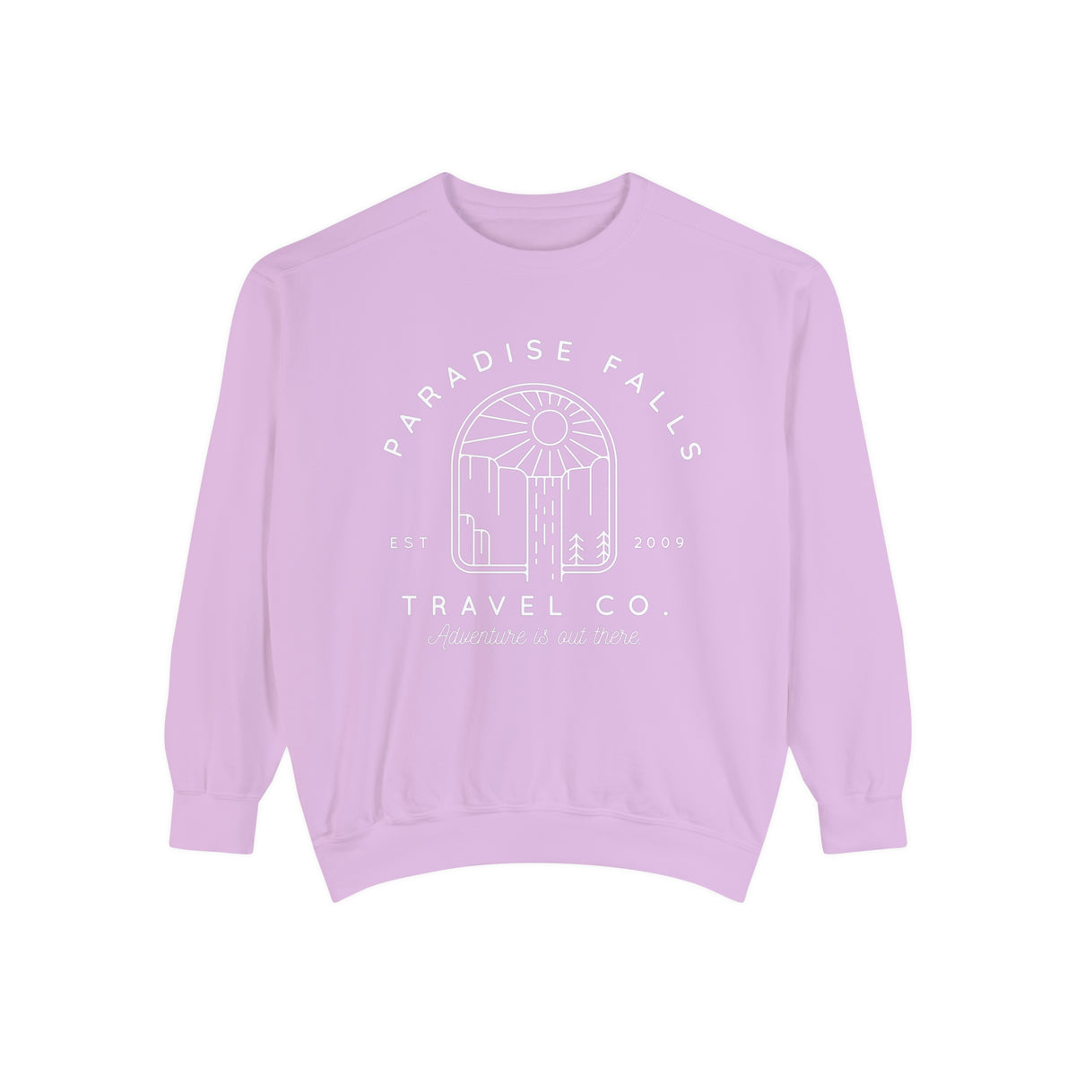 Paradise Falls Vacation Co. Comfort Colors Unisex Garment-Dyed Sweatshirt