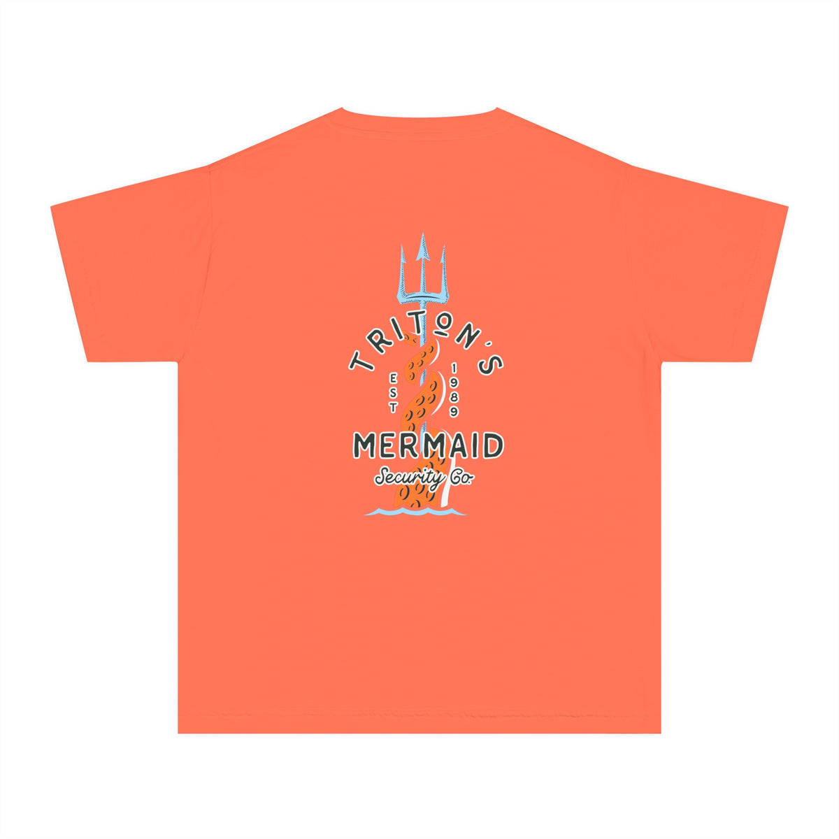 Triton's Mermaid Security Comfort Colors Youth Midweight Tee