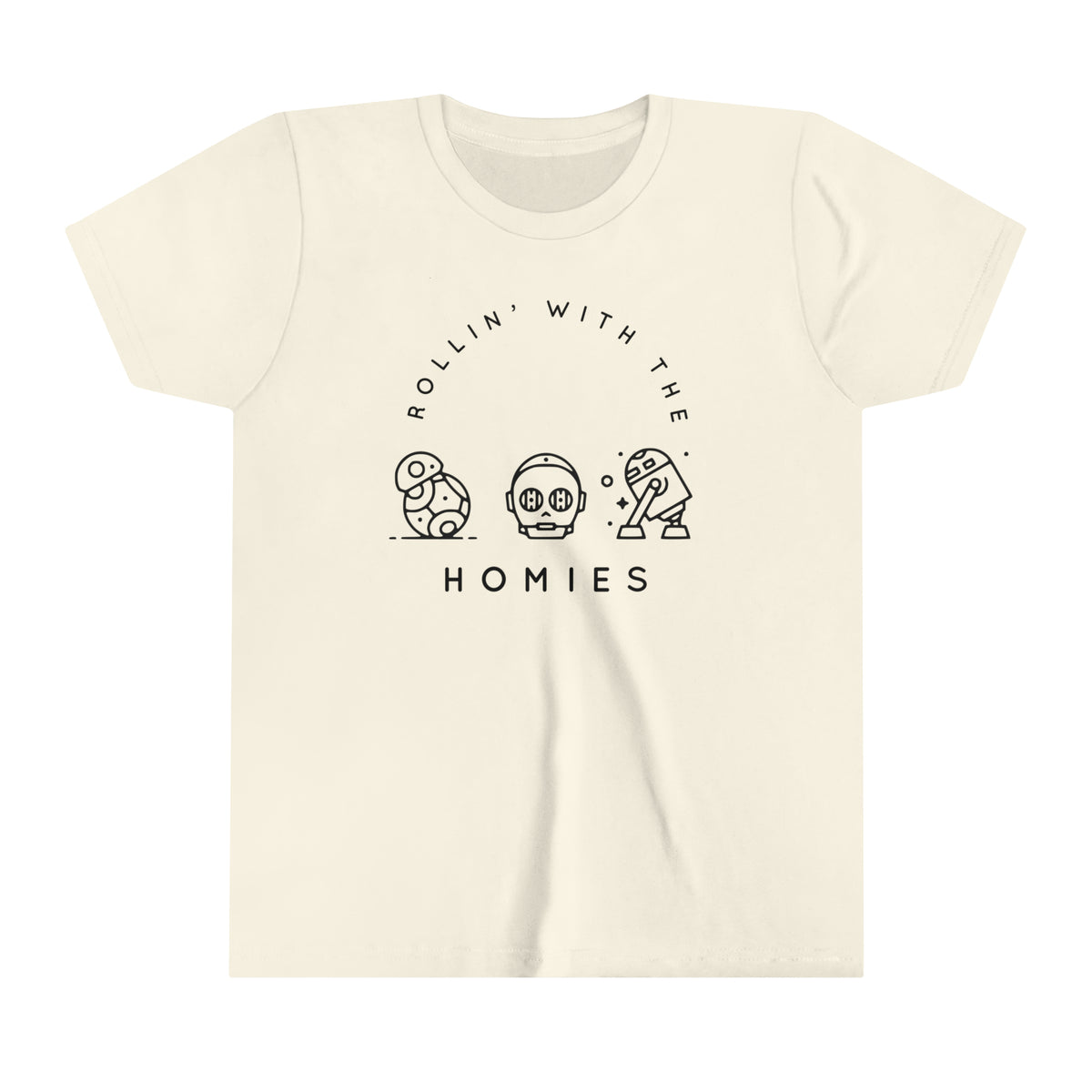 Rollin’ With The Homies Bella Canvas Youth Short Sleeve Tee