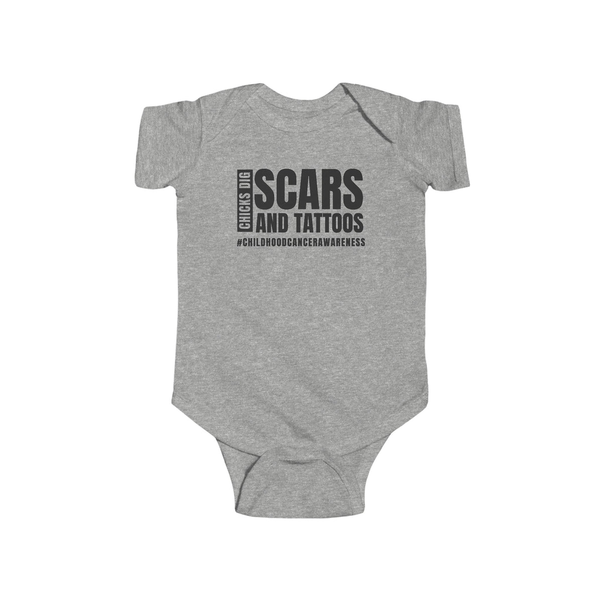 Chicks Dig Scars and Tattoos Rabbit Skins Infant Fine Jersey Bodysuit