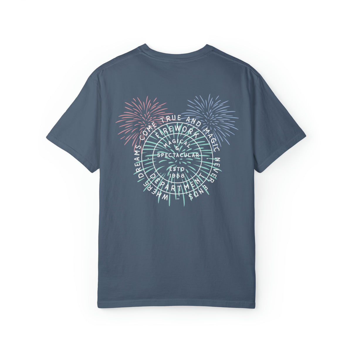 Firework Department Comfort Colors Unisex Garment-Dyed T-shirt