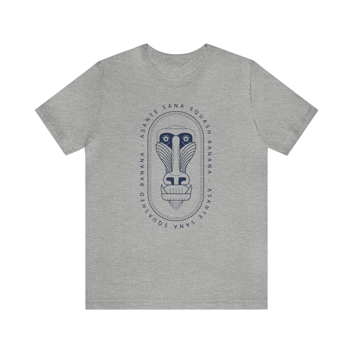 Asante Sana Squashed Banana Bella Canvas Unisex Jersey Short Sleeve Tee