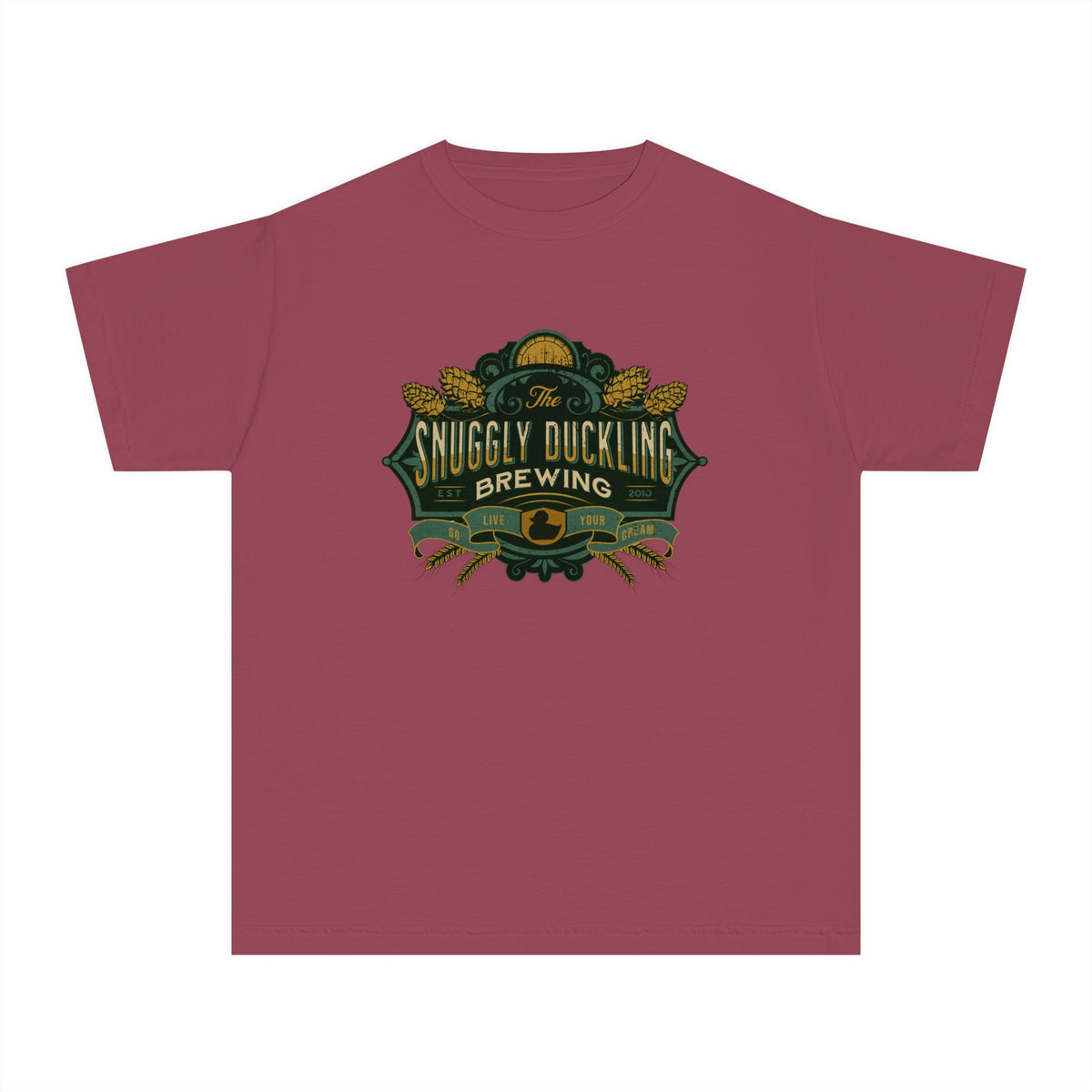 The Snuggly Duckling Brewing Comfort Colors Youth Midweight Tee