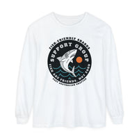 Friendly Shark Support Group Comfort Colors Unisex Garment-dyed Long Sleeve T-Shirt