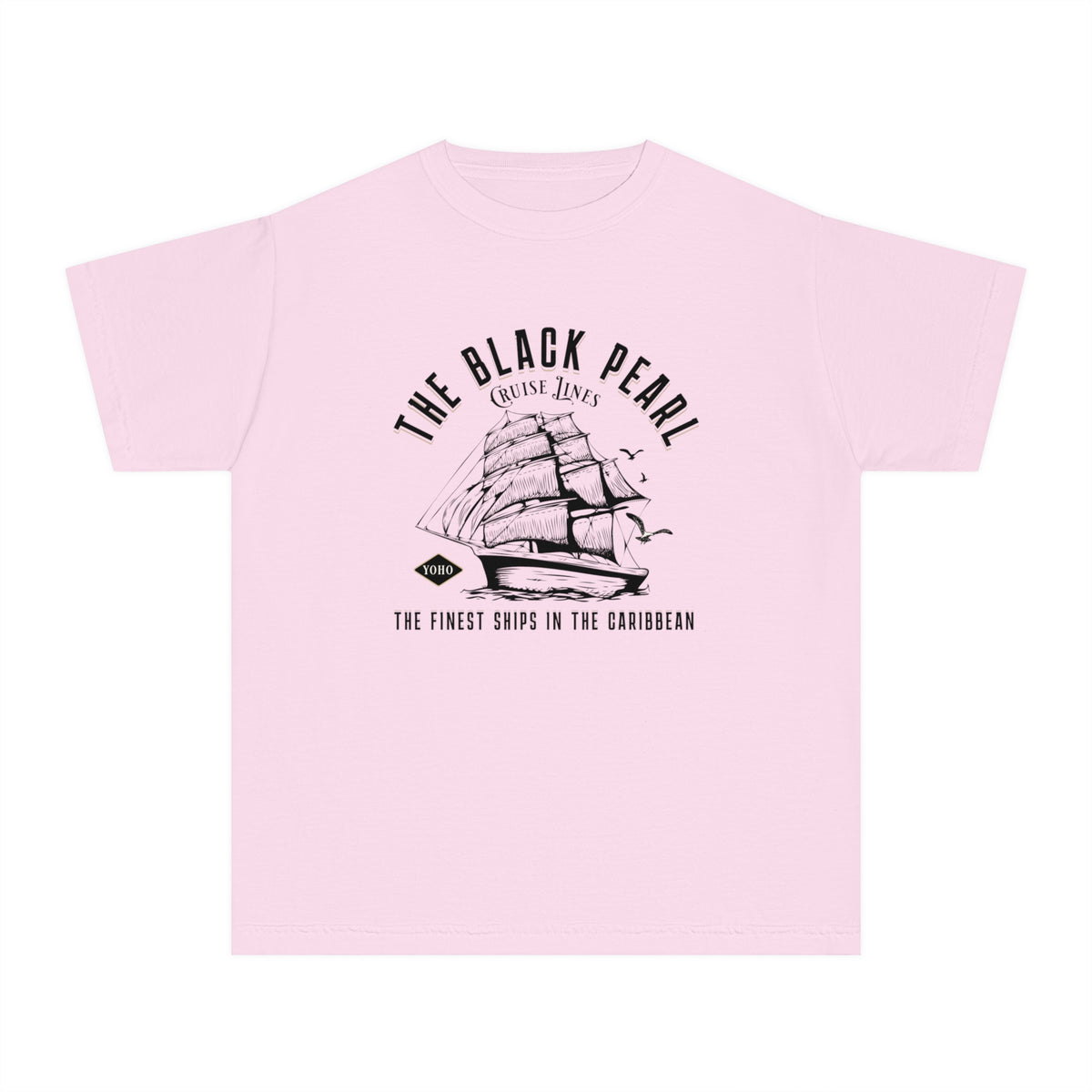 Black Pearl Cruise Lines Comfort Colors Youth Midweight Tee