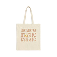 Believe In The Magic Cotton Canvas Tote Bag
