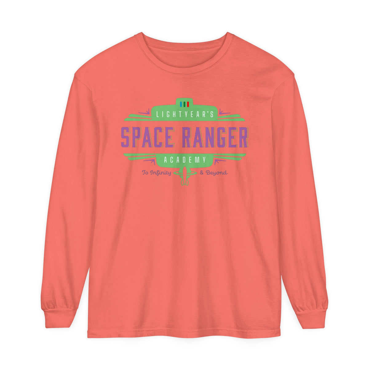 Lightyear's Space Ranger Academy Comfort Colors Unisex Garment-dyed Long Sleeve T-Shirt