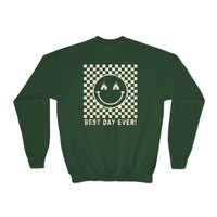 Best Day Ever Gildan Youth Crewneck Sweatshirt