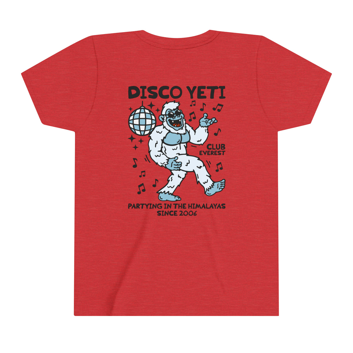 Disco Yeti Bella Canvas Youth Short Sleeve Tee