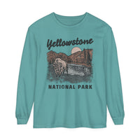 Yellowstone National Park Comfort Colors Unisex Garment-dyed Long Sleeve T-Shirt