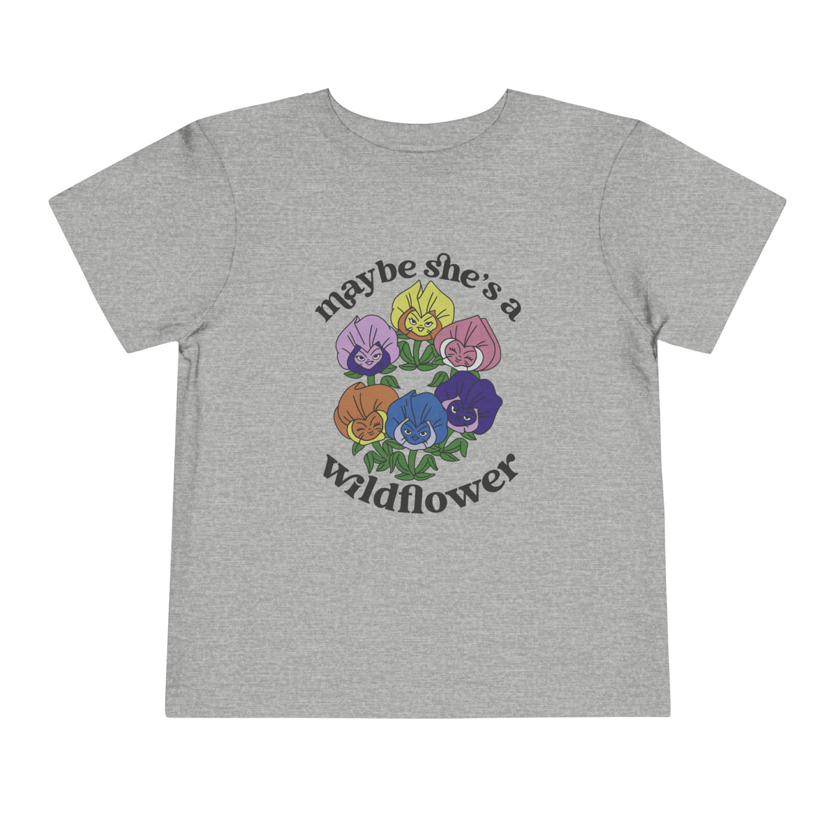 Maybe She’s A Wildflower Bella Canvas Toddler Short Sleeve Tee
