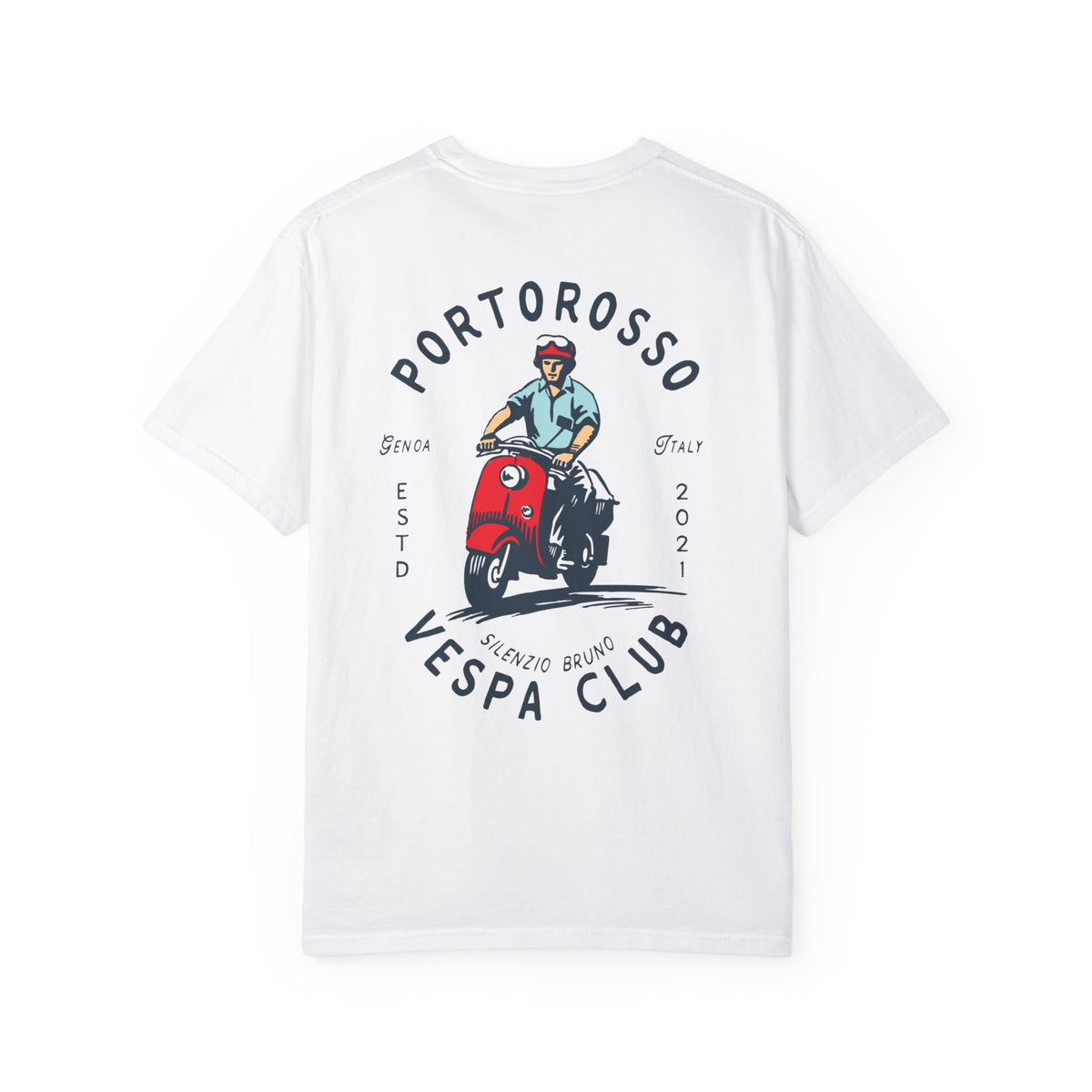 Portorosso Vespa Club Comfort Colors Unisex Garment-Dyed T-shirt