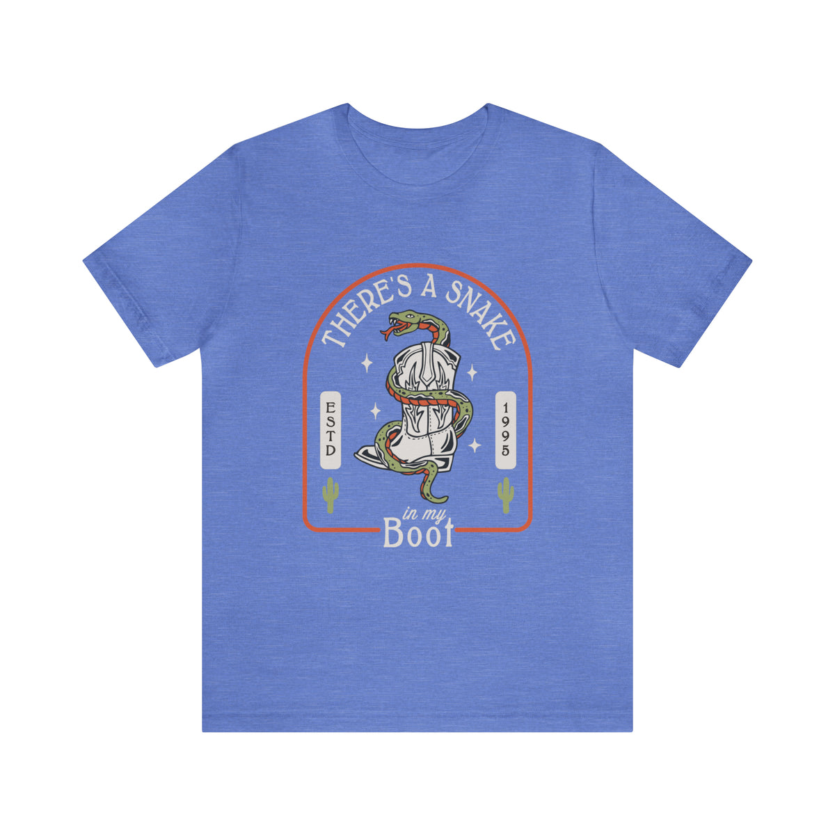 There's A Snake In My Boot Bella Canvas Unisex Jersey Short Sleeve Tee