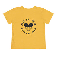 Best Day Ever Bella Canvas Toddler Short Sleeve Tee