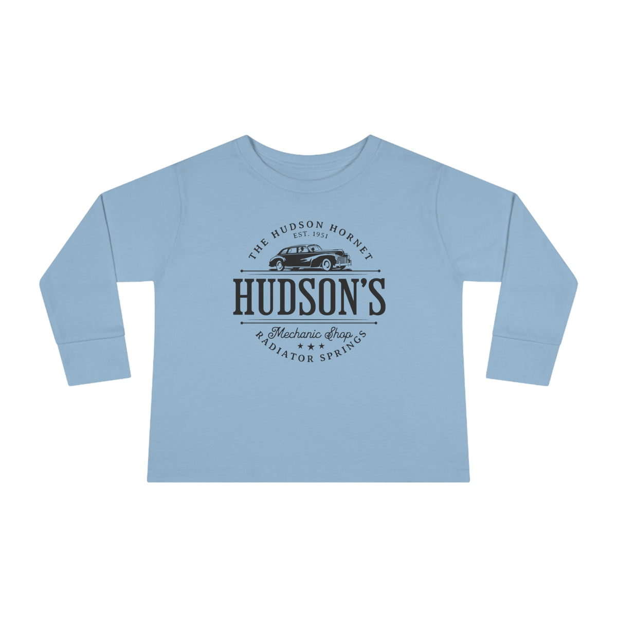 Hudson's Mechanic Shop Rabbit Skins Toddler Long Sleeve Tee