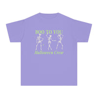 Boo To You Halloween Crew Comfort Colors Youth Midweight Tee