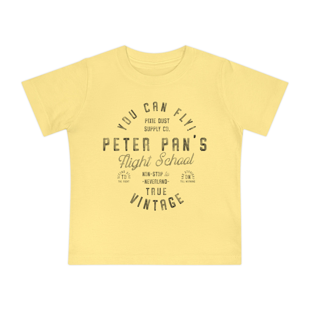 Pan's Flight School Bella Canvas Baby Short Sleeve T-Shirt