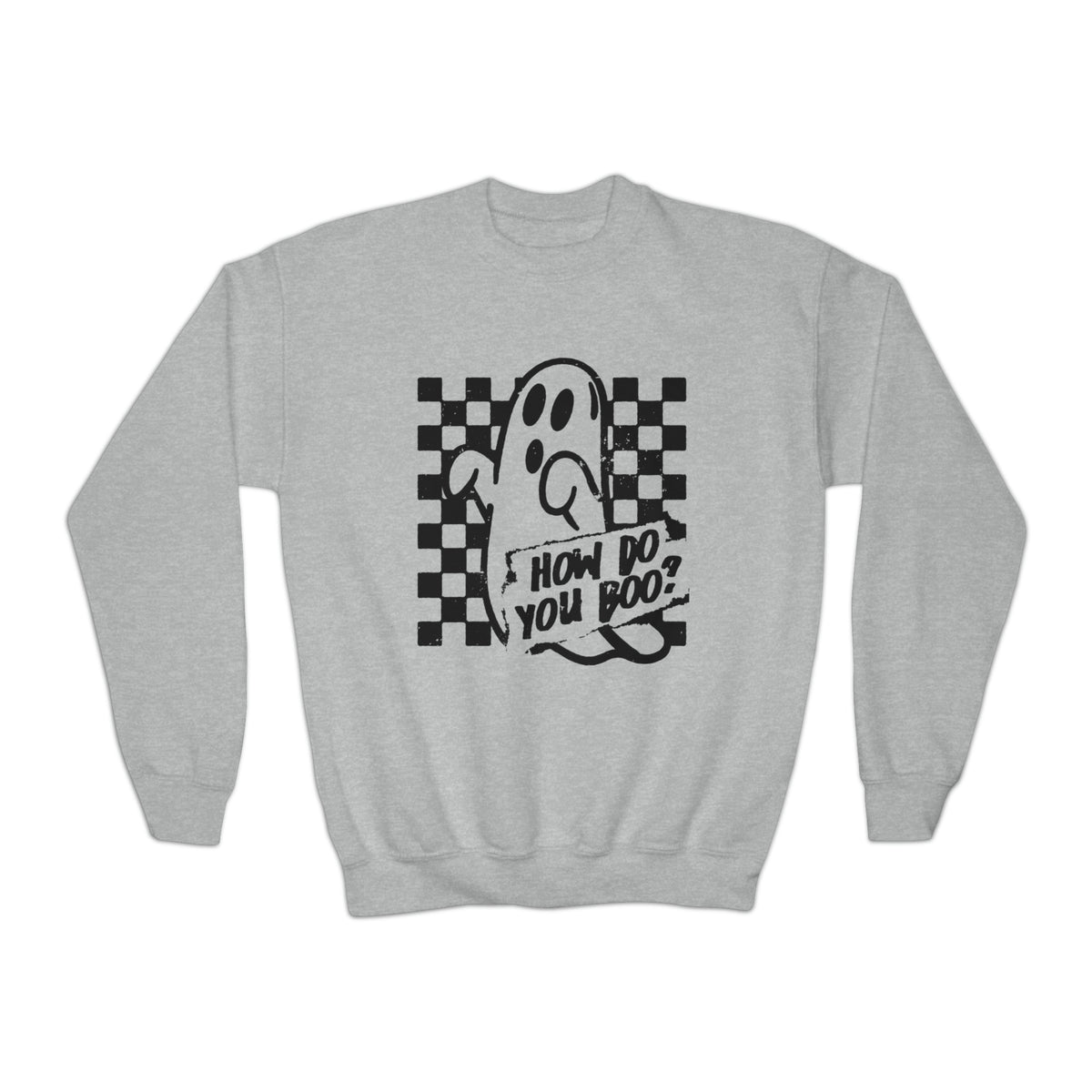 How Do You Boo? Gildan Youth Crewneck Sweatshirt
