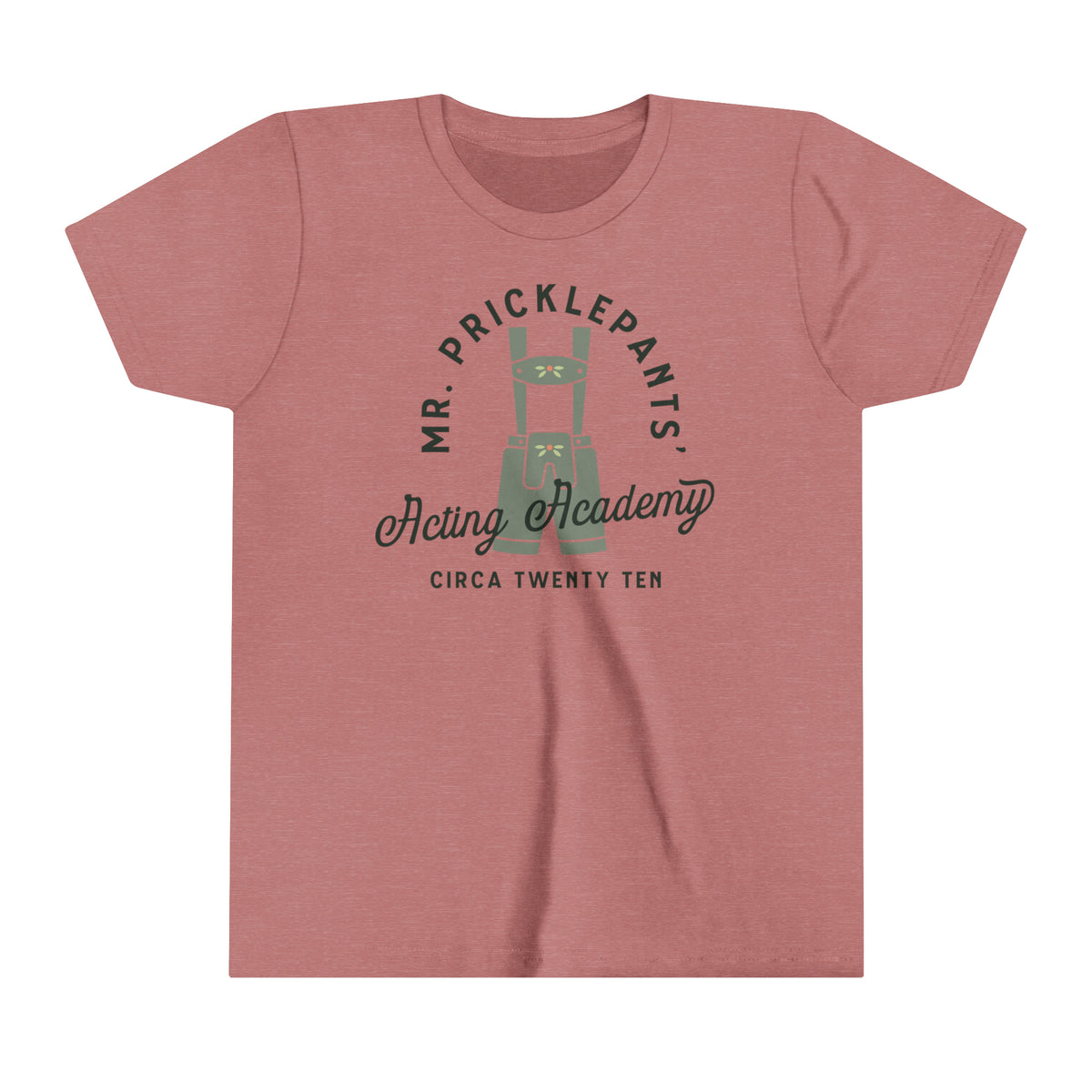 Mr. Pricklepants’ Acting Academy Bella Canvas Youth Short Sleeve Tee