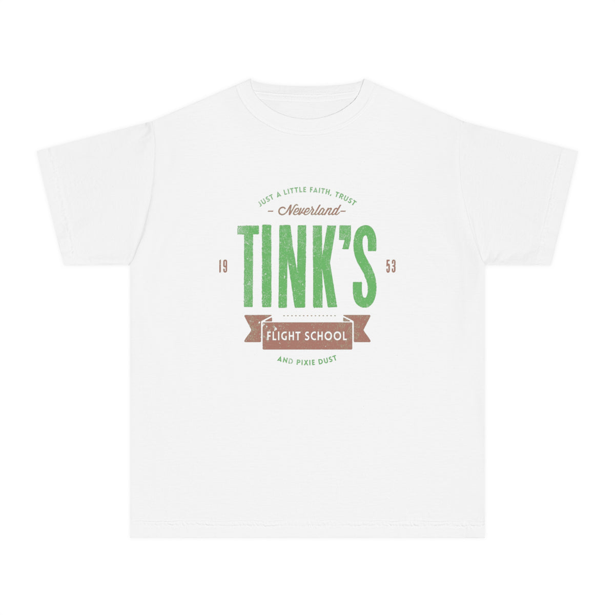 Tink's Flight School Comfort Colors Youth Midweight Tee