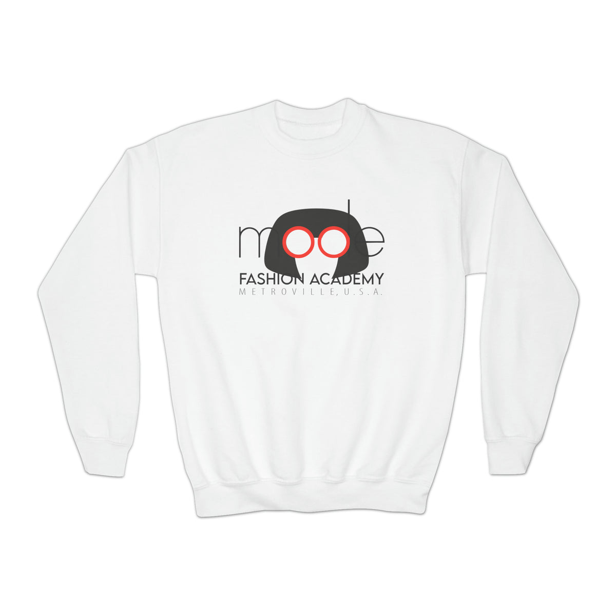 Mode Fashion Academy Gildan Youth Crewneck Sweatshirt