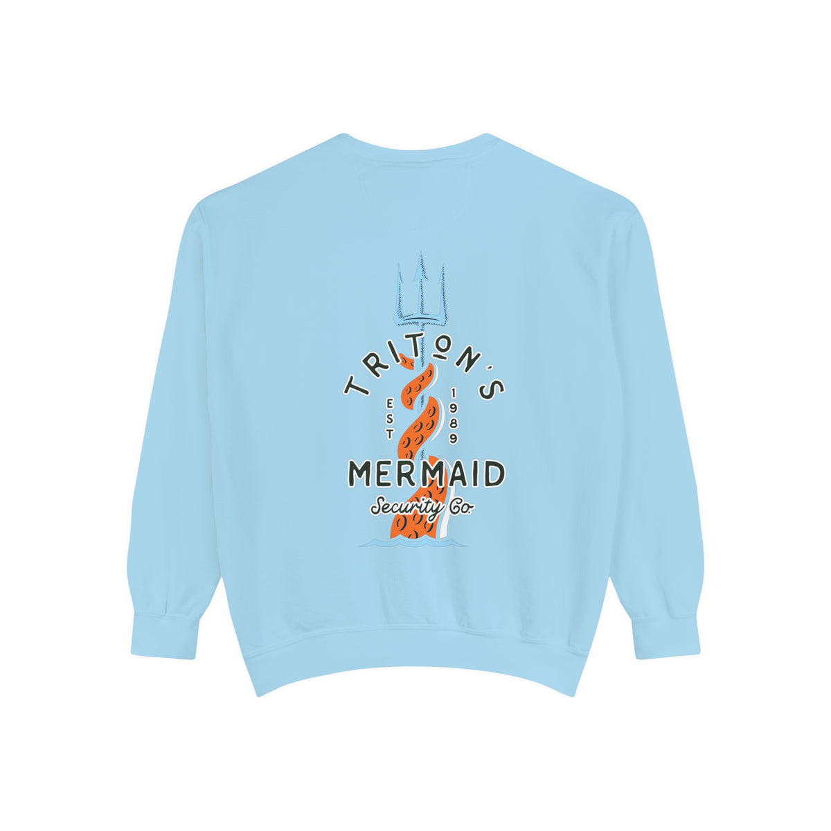 Triton's Mermaid Security Comfort Colors Unisex Garment-Dyed Sweatshirt