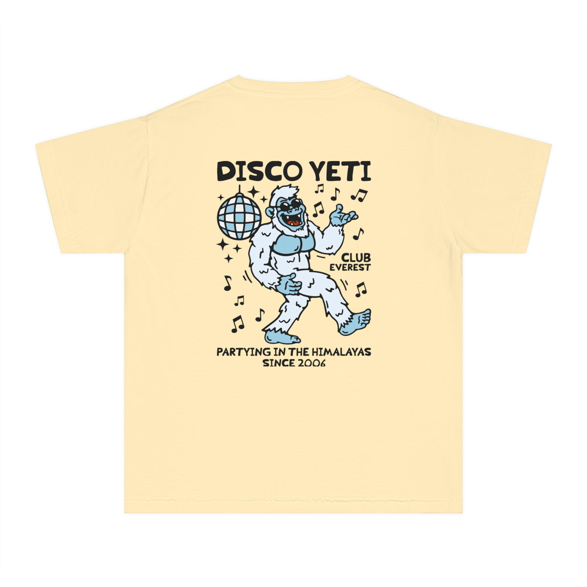 Disco Yeti Comfort Colors Youth Midweight Tee