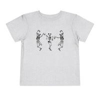 Dancing Skeletons with Ears Bella Canvas Toddler Short Sleeve Tee
