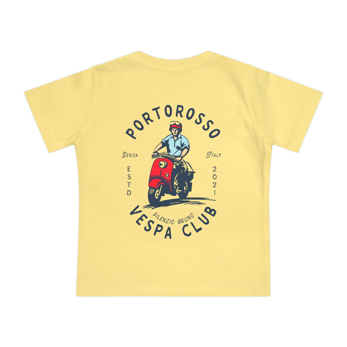 Portorosso Vespa Club Bella Canvas Baby Short Sleeve T-Shirt