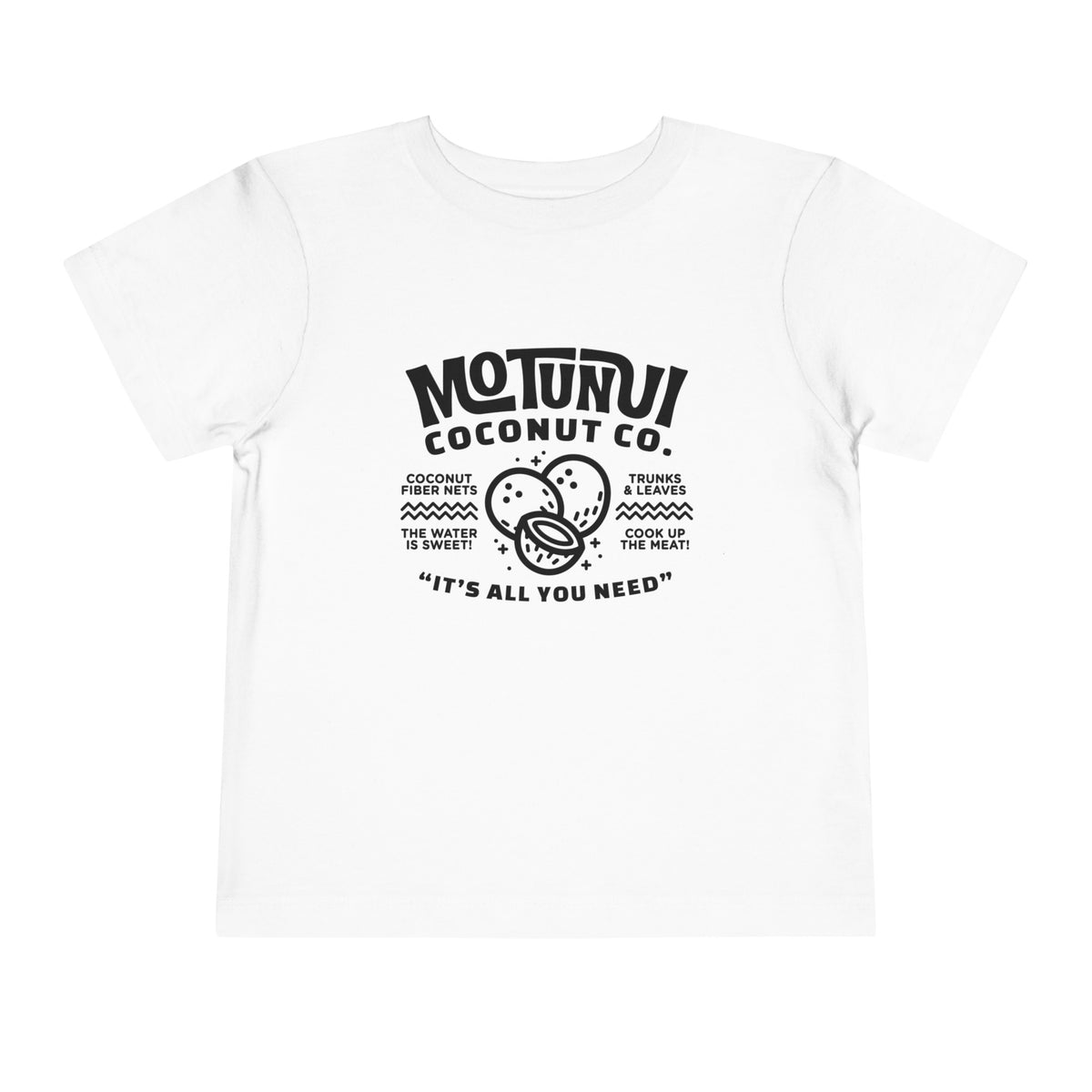 Motunui Coconut Co Bella Canvas Toddler Short Sleeve Tee