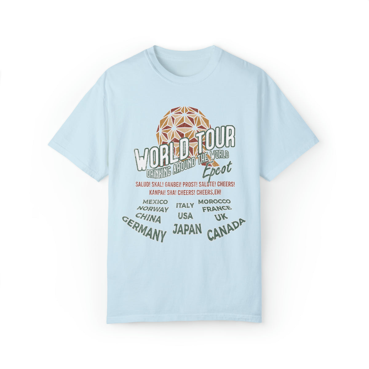 World Tour Comfort Colors Unisex Garment-Dyed T-shirt