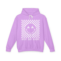 Best Day Ever Comfort Colors Unisex Lightweight Hooded Sweatshirt