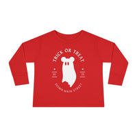 Trick or Treat Down Main Street Toddler Long Sleeve Tee