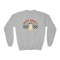 Happy Haunts Gildan Youth Crewneck Sweatshirt