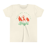 Making Spirits Bright Bella Canvas Youth Short Sleeve Tee