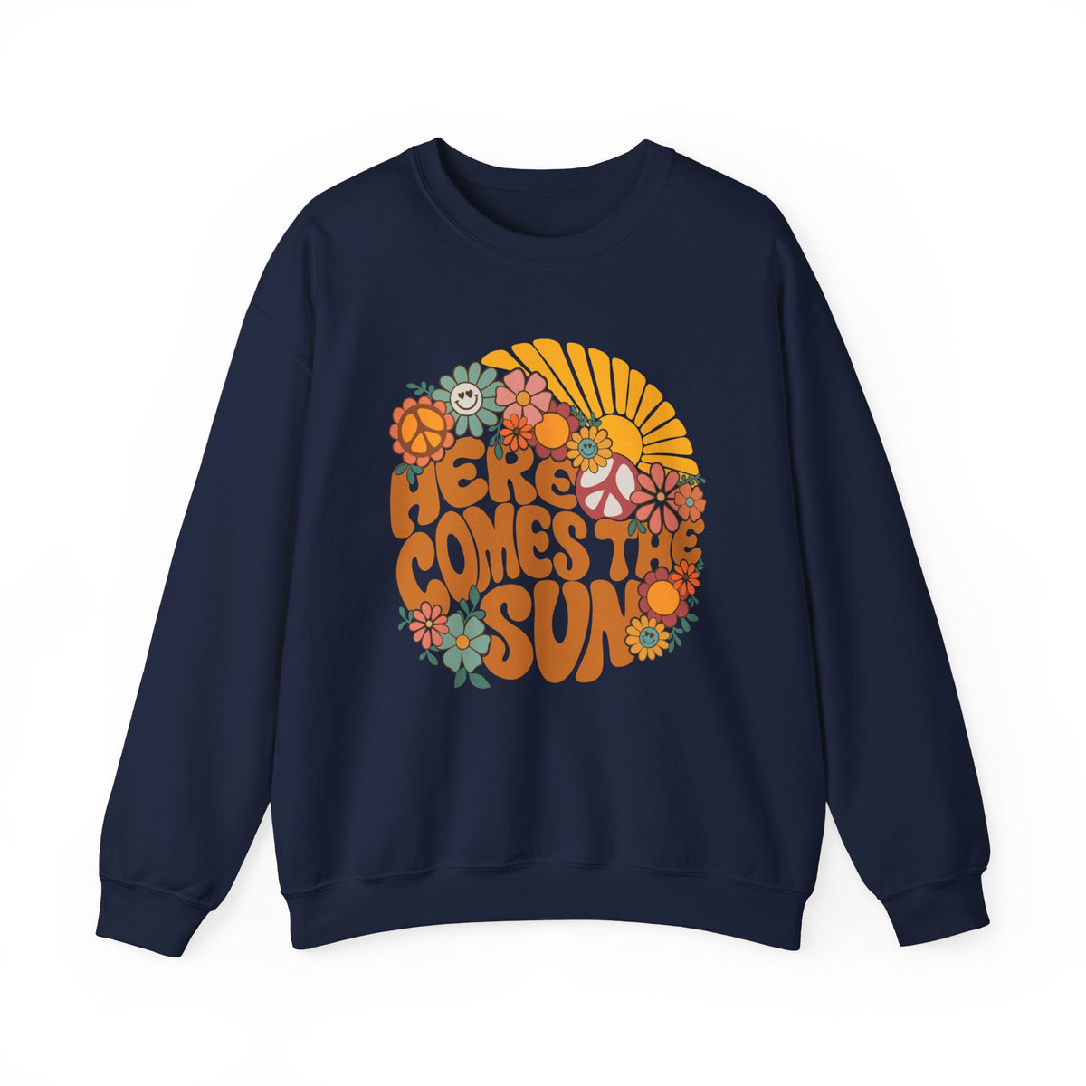 Here Comes The Sun Gildan Unisex Heavy Blend™ Crewneck Sweatshirt