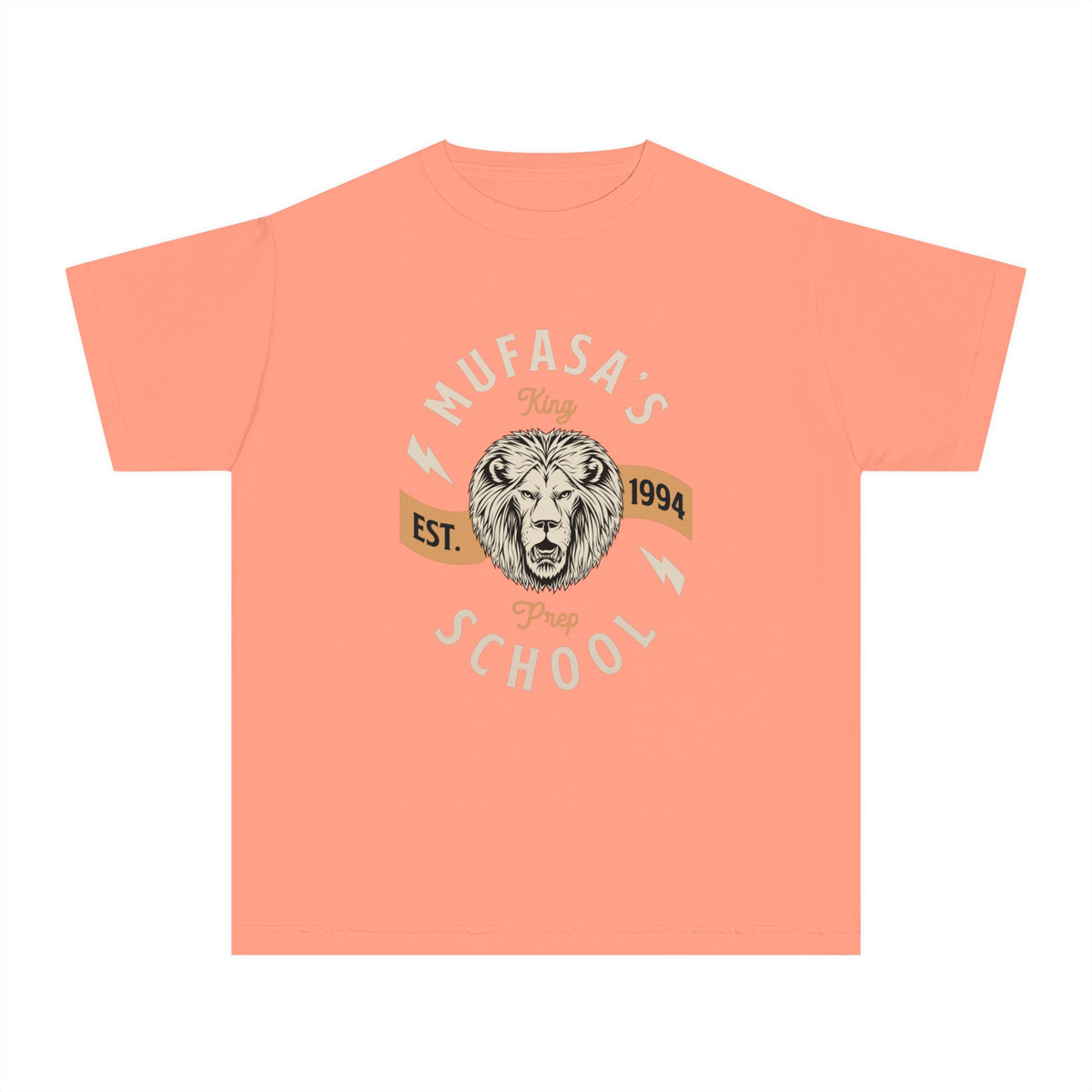Mufasa's Prep School Comfort Colors Youth Midweight Tee