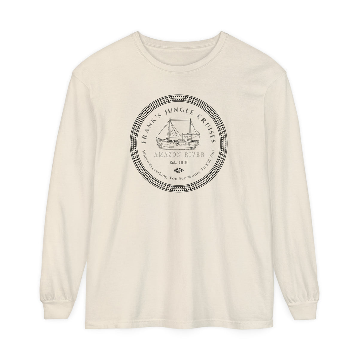 Frank's Jungle Cruise Comfort Colors Unisex Garment-dyed Long Sleeve T-Shirt