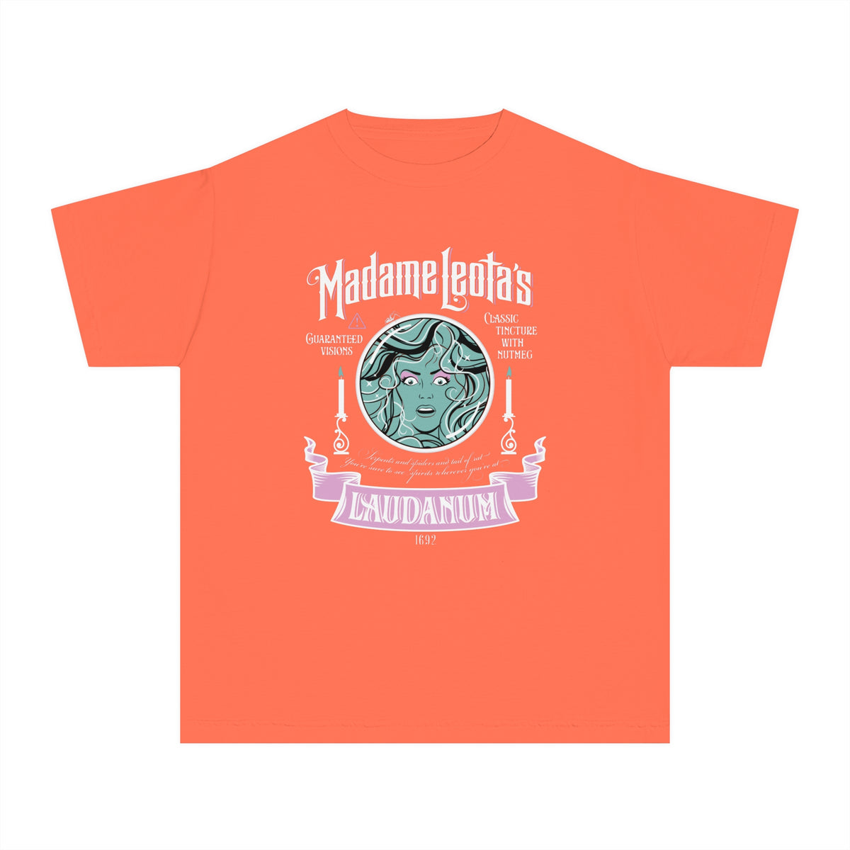 Madame Leota’s Laudanum Teal Comfort Colors Youth Midweight Tee