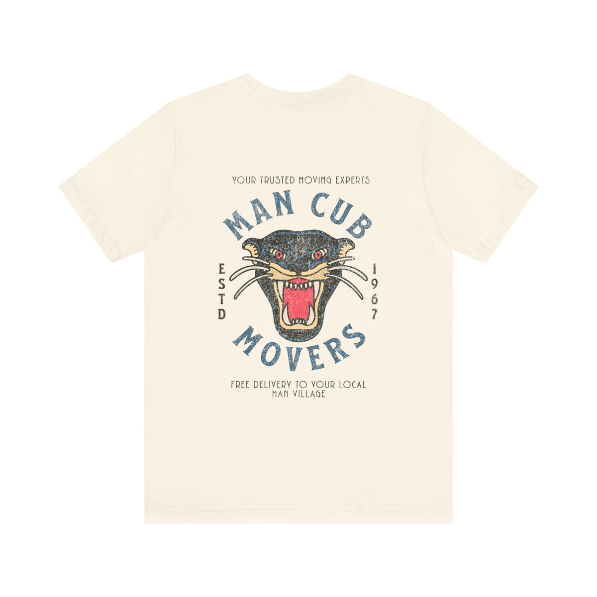 Man Cub Movers Bella Canvas Unisex Jersey Short Sleeve Tee
