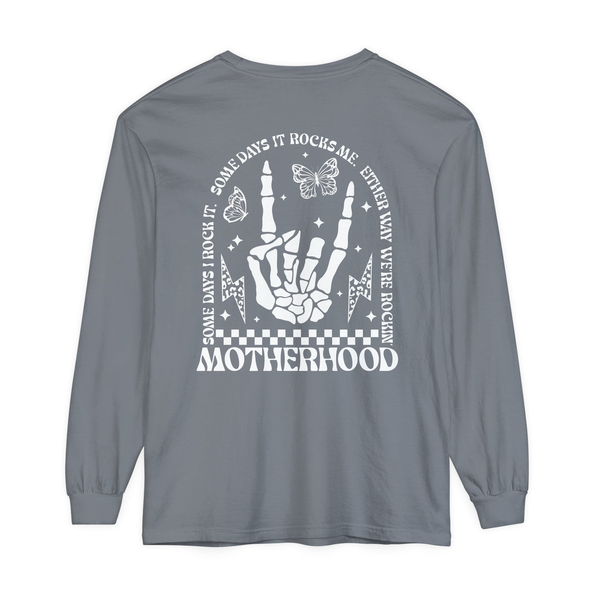 Motherhood Comfort Colors Unisex Garment-dyed Long Sleeve T-Shirt