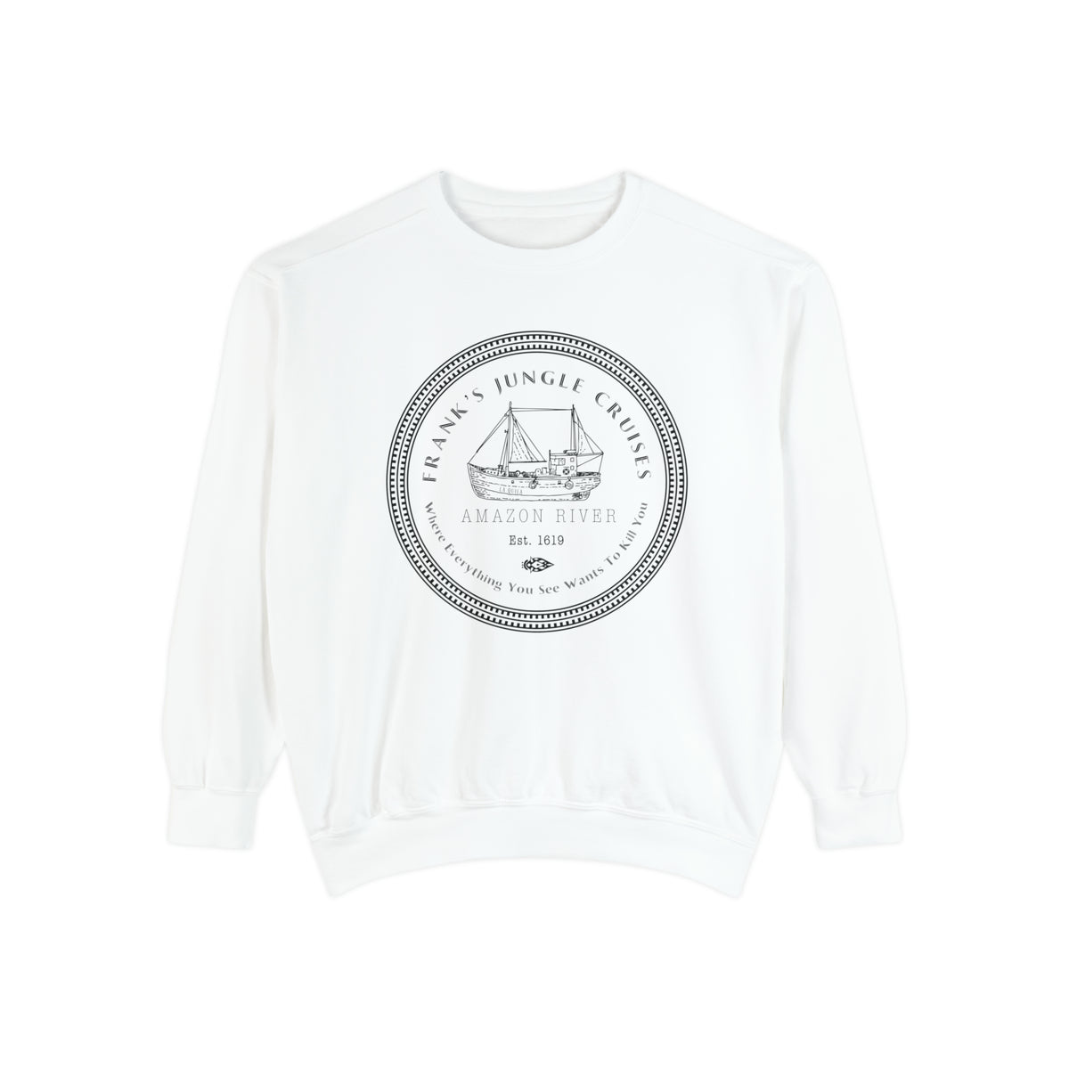 Frank's Jungle Cruises Comfort Colors Unisex Garment-Dyed Sweatshirt