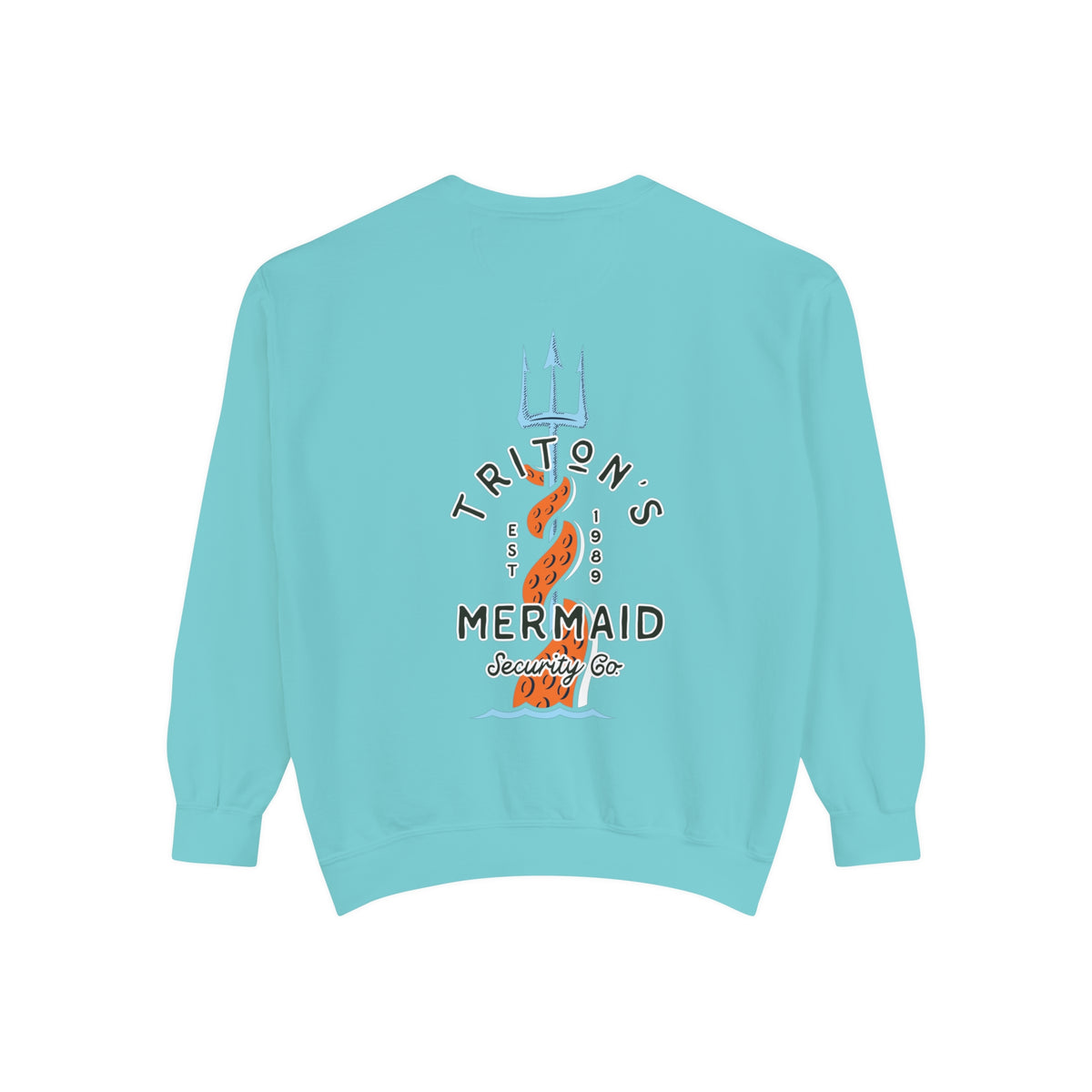 Triton's Mermaid Security Comfort Colors Unisex Garment-Dyed Sweatshirt