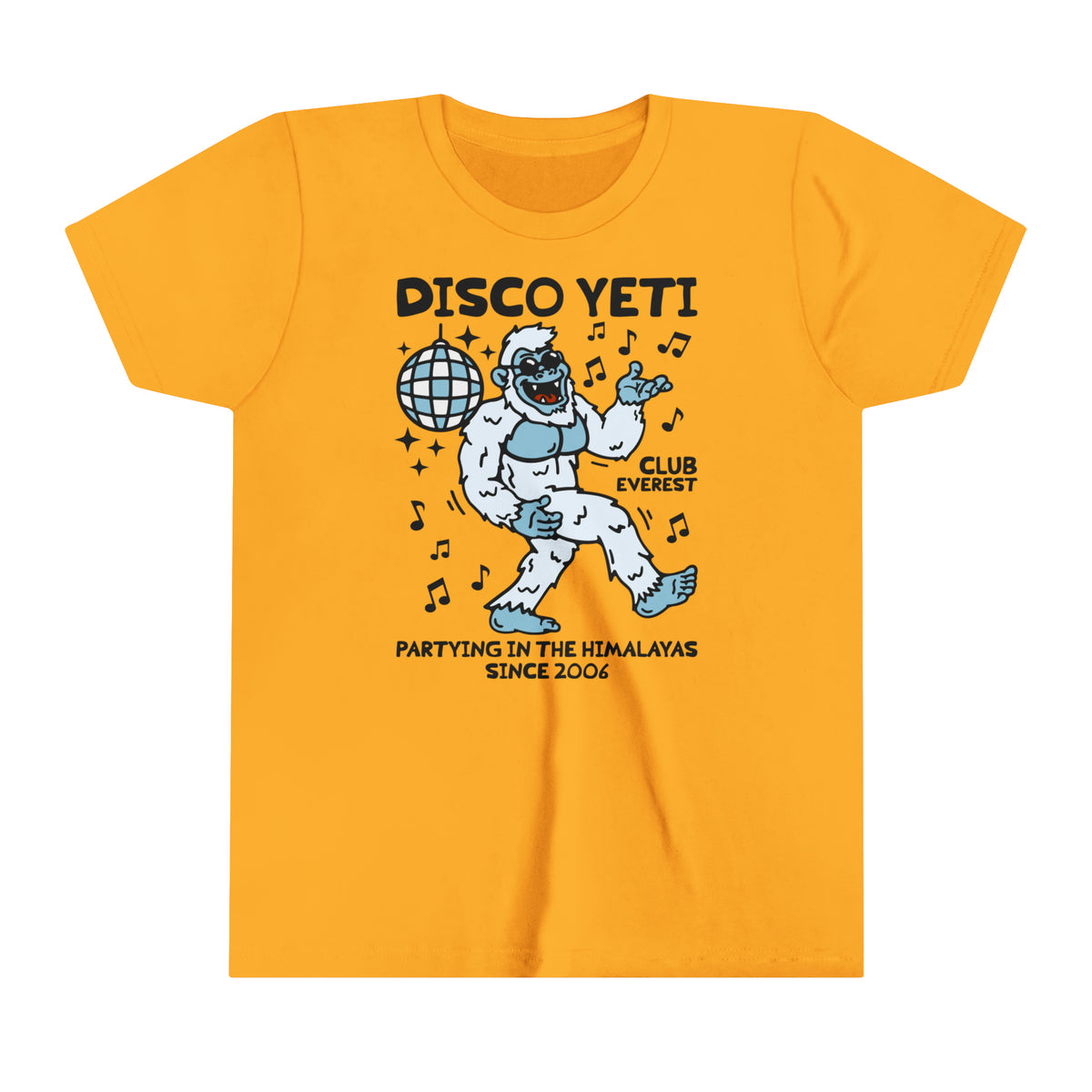 Disco Yeti Bella Canvas Youth Short Sleeve Tee